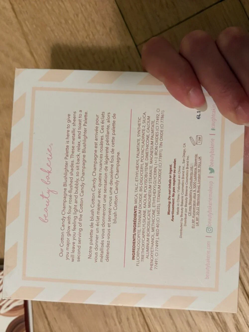 NWT Beauty Bakerie Cotton Candy Champagne Blush Palette